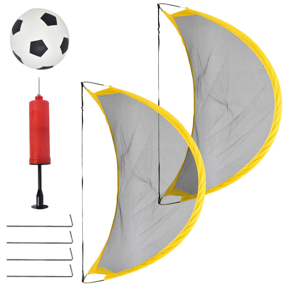 Training Net Mini - 2 stuks Mini Voetbaldoelnet Set 68cm