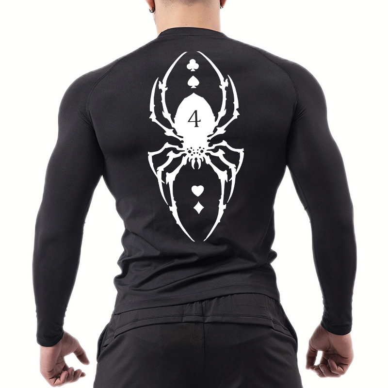Spider Print Compressie Shirt  - T Shirt Dry Fit recensie en prijs